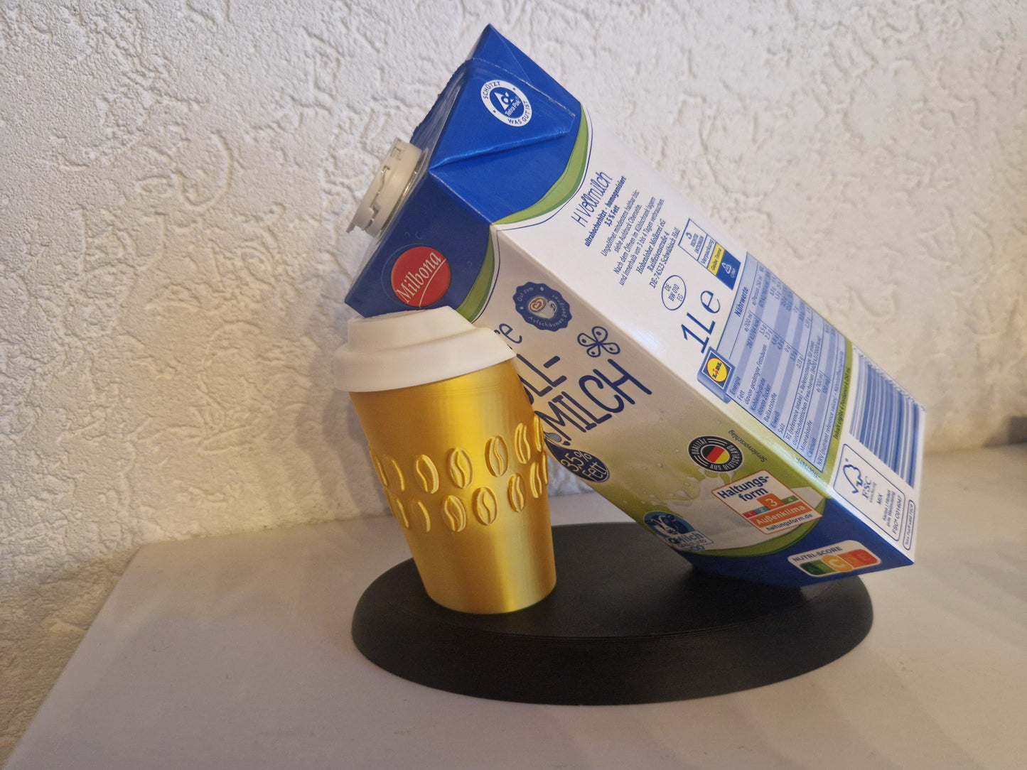 Milchhalterung für Kaffeemaschine
