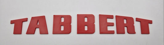 Tabbert Buchstaben für Schriftzug